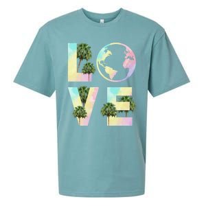 Save Love World Palm Trees Plant Day Tee Save The Plants Cute Gift Sueded Cloud Jersey T-Shirt