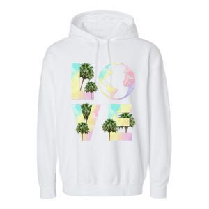 Save Love World Palm Trees Plant Day Tee Save The Plants Cute Gift Garment-Dyed Fleece Hoodie