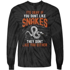 Snake Lovers Women Men Men Boy Girl Herpetology Tie-Dye Long Sleeve Shirt