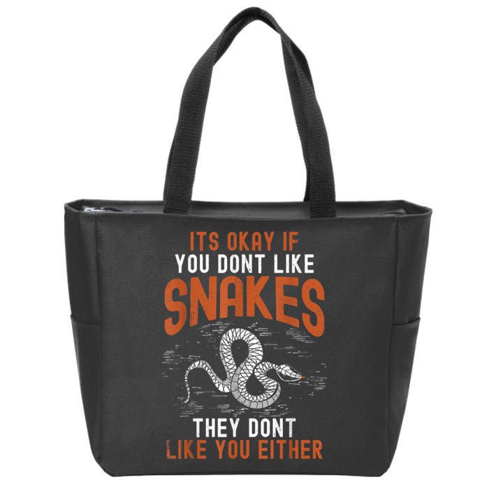 Snake Lovers Women Men Men Boy Girl Herpetology Zip Tote Bag