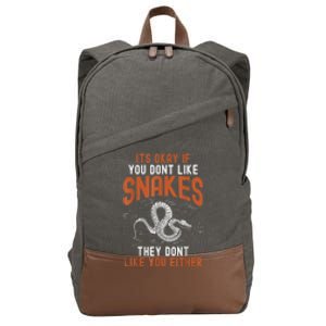 Snake Lovers Women Men Men Boy Girl Herpetology Cotton Canvas Backpack