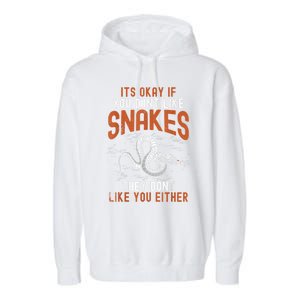 Snake Lovers Women Men Men Boy Girl Herpetology Garment-Dyed Fleece Hoodie