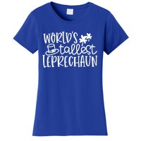 Shamrock Lucky Worlds Tallest Leprechaun St Patricks Da Gift Women's T-Shirt