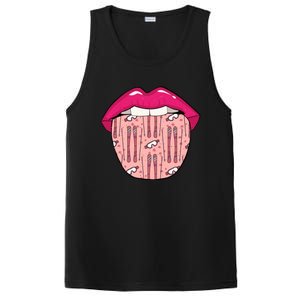 Skier Lips Winter Sports Meaningful Gift Ski Skiing Meaningful Gift PosiCharge Competitor Tank