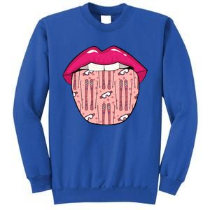 Skier Lips Winter Sports Meaningful Gift Ski Skiing Meaningful Gift Sweatshirt