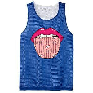 Skier Lips Winter Sports Meaningful Gift Ski Skiing Meaningful Gift Mesh Reversible Basketball Jersey Tank