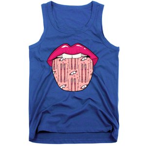 Skier Lips Winter Sports Meaningful Gift Ski Skiing Meaningful Gift Tank Top