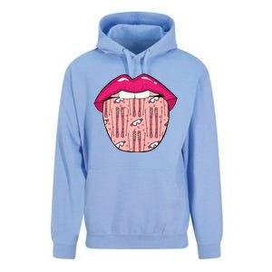 Skier Lips Winter Sports Meaningful Gift Ski Skiing Meaningful Gift Unisex Surf Hoodie