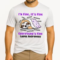 Sloth Lupus Warrior I'm Fine It's Fine Everything's Fine Invisible Illness Performance Shirt