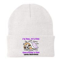 Sloth Lupus Warrior I'm Fine It's Fine Everything's Fine Invisible Illness Beanie