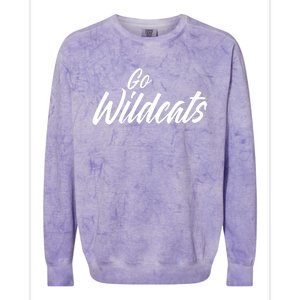 Spencer Linton Wearing Go Wildcats Colorblast Crewneck Sweatshirt