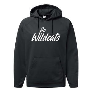 Spencer Linton Wearing Go Wildcats Performance Fleece Hoodie