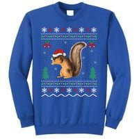 Squirrel Lover Xmas Ugly Santa Hat Squirrel Christmas Gift Sweatshirt