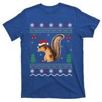 Squirrel Lover Xmas Ugly Santa Hat Squirrel Christmas Gift T-Shirt