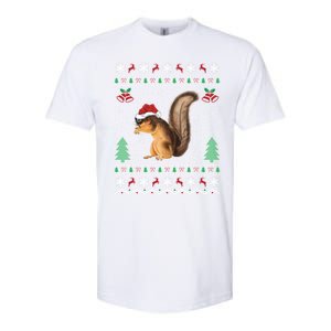 Squirrel Lover Xmas Ugly Santa Hat Squirrel Christmas Gift Softstyle CVC T-Shirt