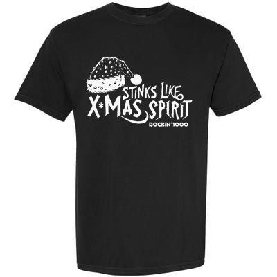 Stinks Like Xmas Spirit Rockin'1000  Garment-Dyed Heavyweight T-Shirt