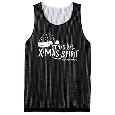 Stinks Like Xmas Spirit Rockin'1000  Mesh Reversible Basketball Jersey Tank