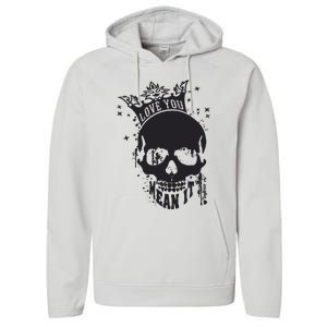 Skull Love You Performance Fleece Hoodie