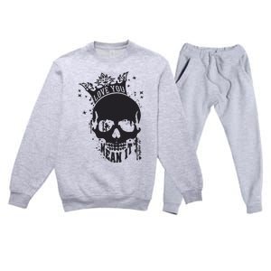 Skull Love You Premium Crewneck Sweatsuit Set