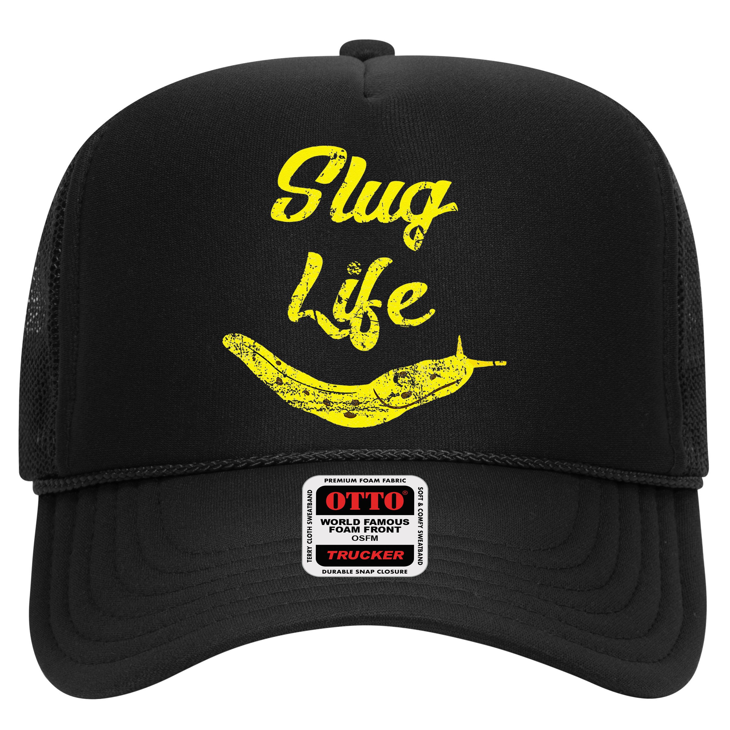 Slug Life Yellow Banana Slug Distressed Hat