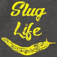 Slug Life Yellow Banana Slug Distressed Vector Backpack