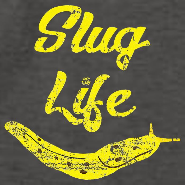 Slug Life Yellow Banana Slug Distressed Vector Backpack