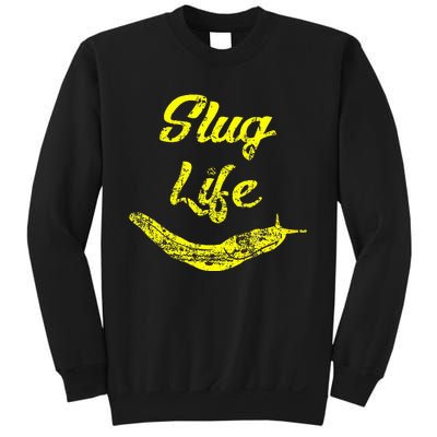 Slug Life Yellow Banana Slug Distressed Sweatshirt