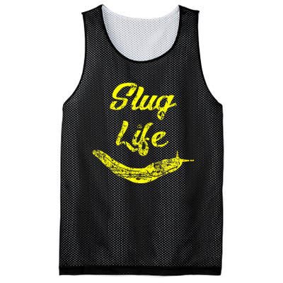 Slug Life Yellow Banana Slug Distressed Mesh Reversible Basketball Jersey Tank