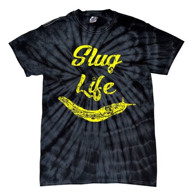 Slug Life Yellow Banana Slug Distressed Tie-Dye T-Shirt