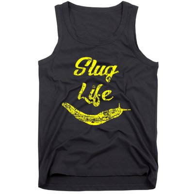 Slug Life Yellow Banana Slug Distressed Tank Top