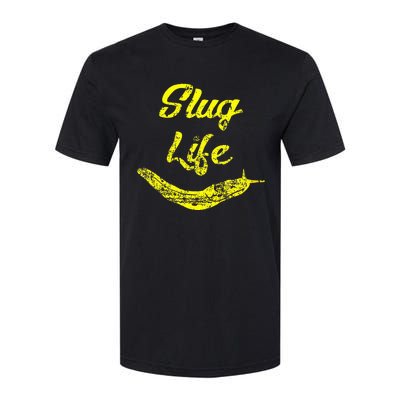 Slug Life Yellow Banana Slug Distressed Softstyle CVC T-Shirt