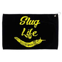 Slug Life Yellow Banana Slug Distressed Grommeted Golf Towel