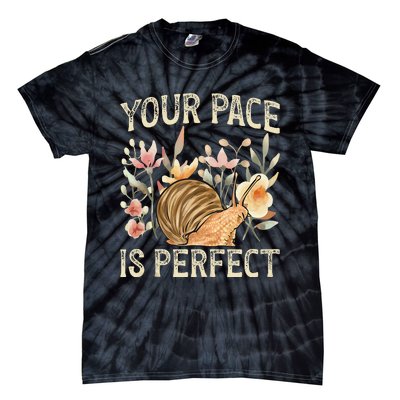 Snail Lover Your Pace Is Perfect Snail Tie-Dye T-Shirt