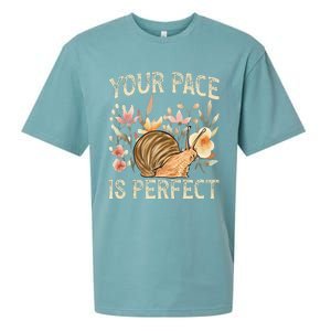 Snail Lover Your Pace Is Perfect Snail Sueded Cloud Jersey T-Shirt