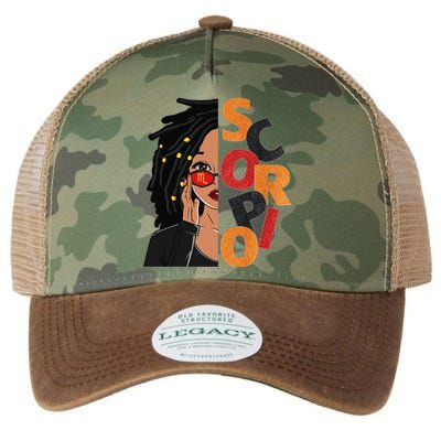 Scorpio Loc'd Zodiac Signs Birthday Black Woman Legacy Tie Dye Trucker Hat