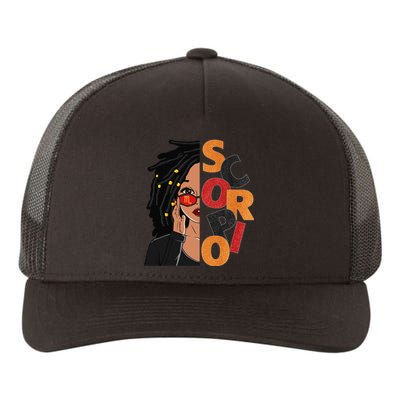 Scorpio Loc'd Zodiac Signs Birthday Black Woman Yupoong Adult 5-Panel Trucker Hat