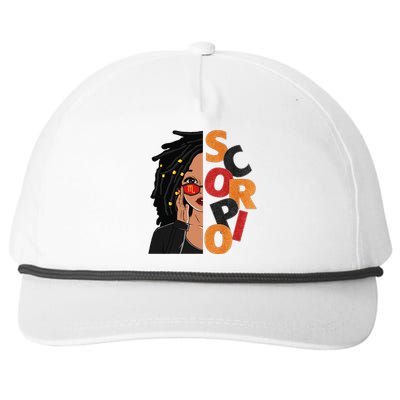 Scorpio Loc'd Zodiac Signs Birthday Black Woman Snapback Five-Panel Rope Hat