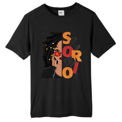 Scorpio Loc'd Zodiac Signs Birthday Black Woman Tall Fusion ChromaSoft Performance T-Shirt