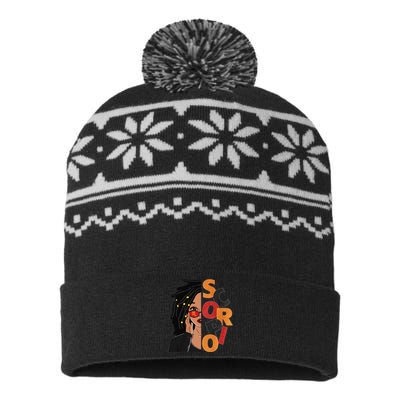 Scorpio Loc'd Zodiac Signs Birthday Black Woman USA-Made Snowflake Beanie