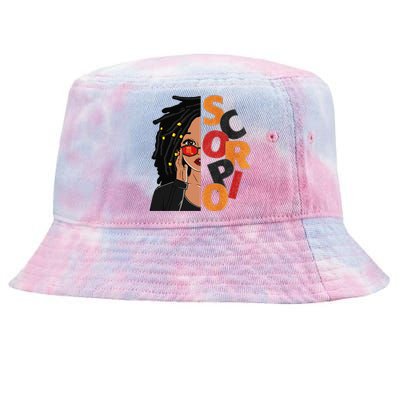 Scorpio Loc'd Zodiac Signs Birthday Black Woman Tie-Dyed Bucket Hat