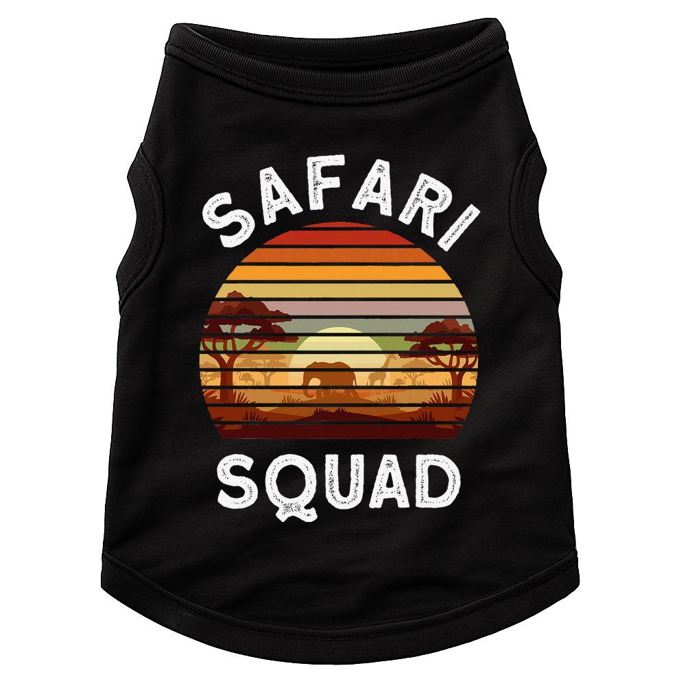 Safari Lovers Zoo Safari Squad Safari Birthday Doggie Tank