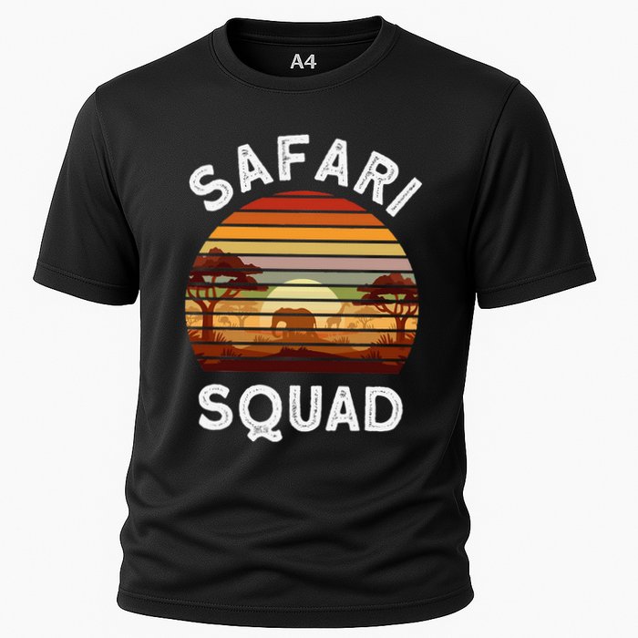 Safari Lovers Zoo Safari Squad Safari Birthday Cooling Performance Crew T-Shirt