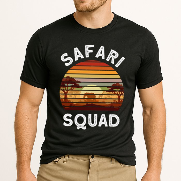 Safari Lovers Zoo Safari Squad Safari Birthday Cooling Performance Crew T-Shirt