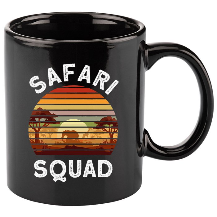 Safari Lovers Zoo Safari Squad Safari Birthday 11oz C Handle Ceramic Mug