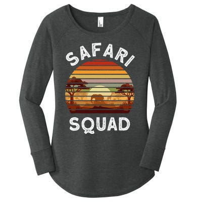 Safari Lovers Zoo Safari Squad Safari Birthday Women's Perfect Tri Tunic Long Sleeve Shirt