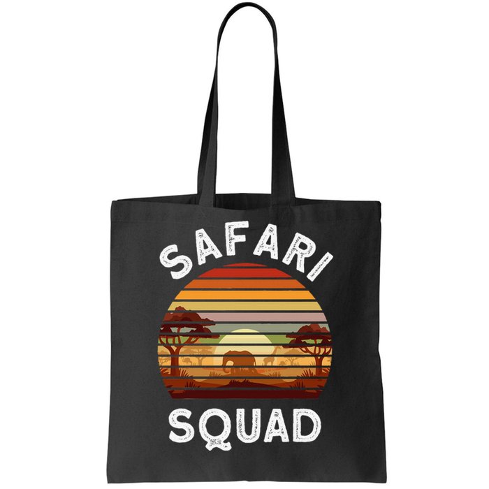 Safari Lovers Zoo Safari Squad Safari Birthday Tote Bag