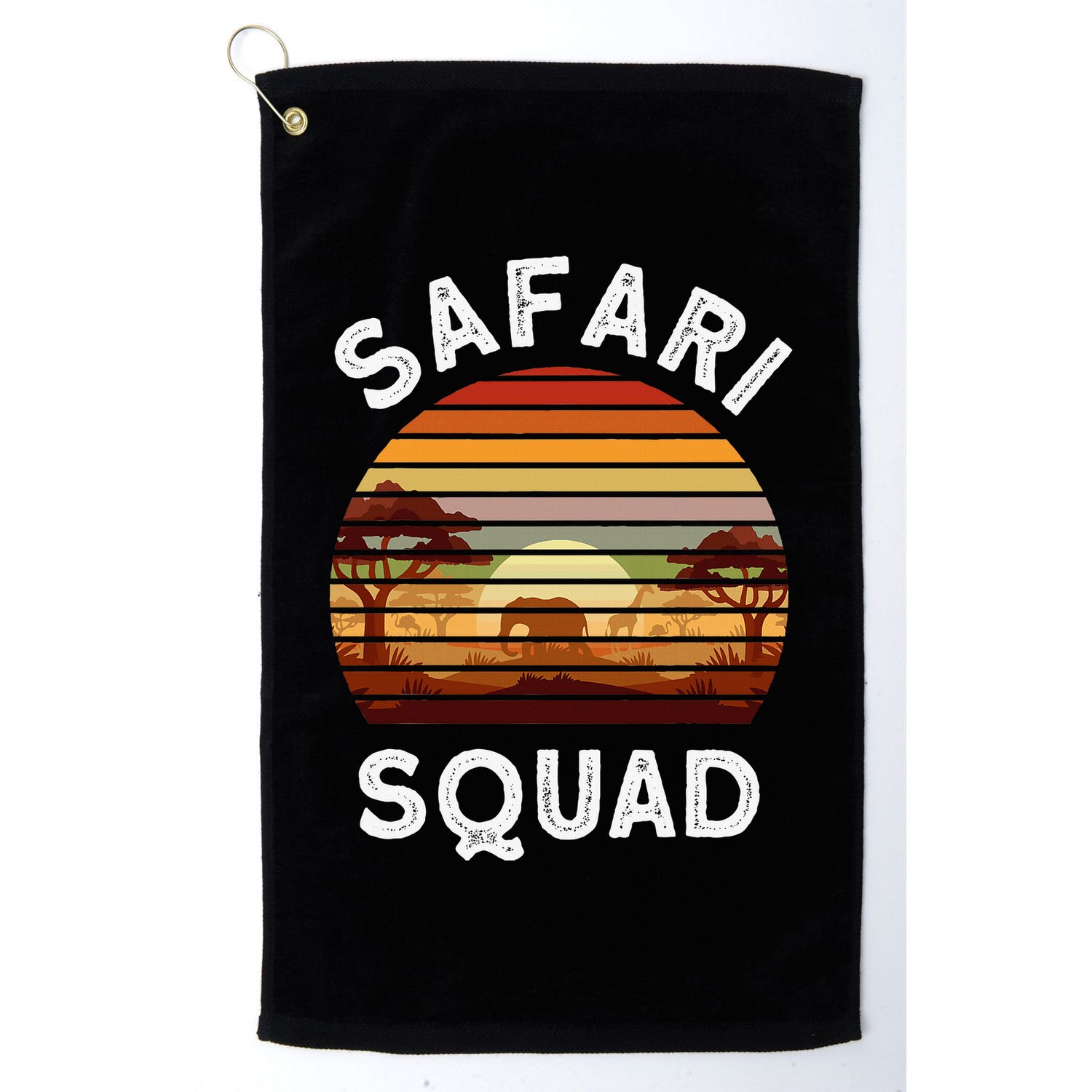 Safari Lovers Zoo Safari Squad Safari Birthday Golf Towel