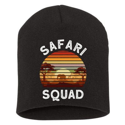 Safari Lovers Zoo Safari Squad Safari Birthday Short Acrylic Beanie