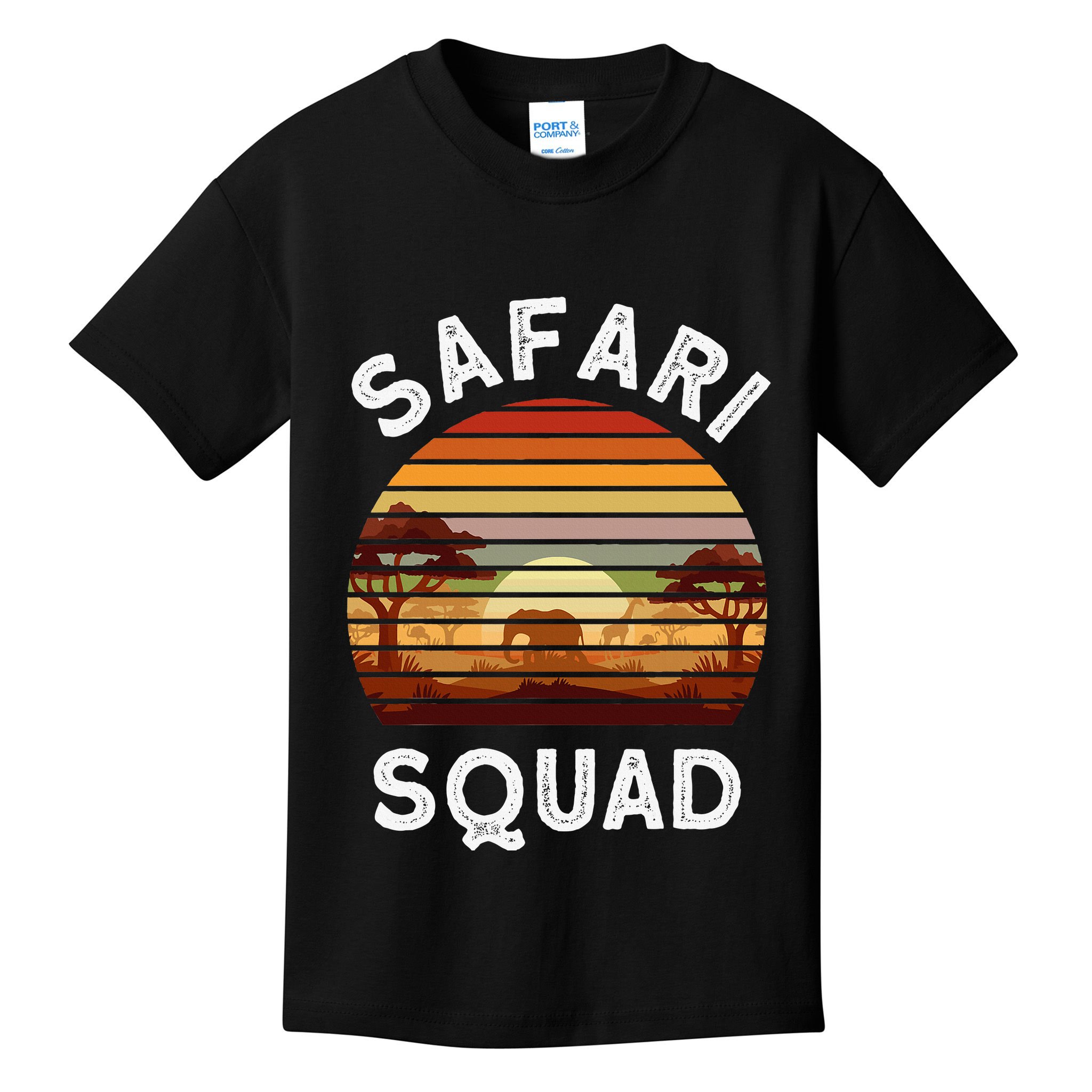 Safari Lovers Zoo Safari Squad Safari Birthday Kids T-Shirt