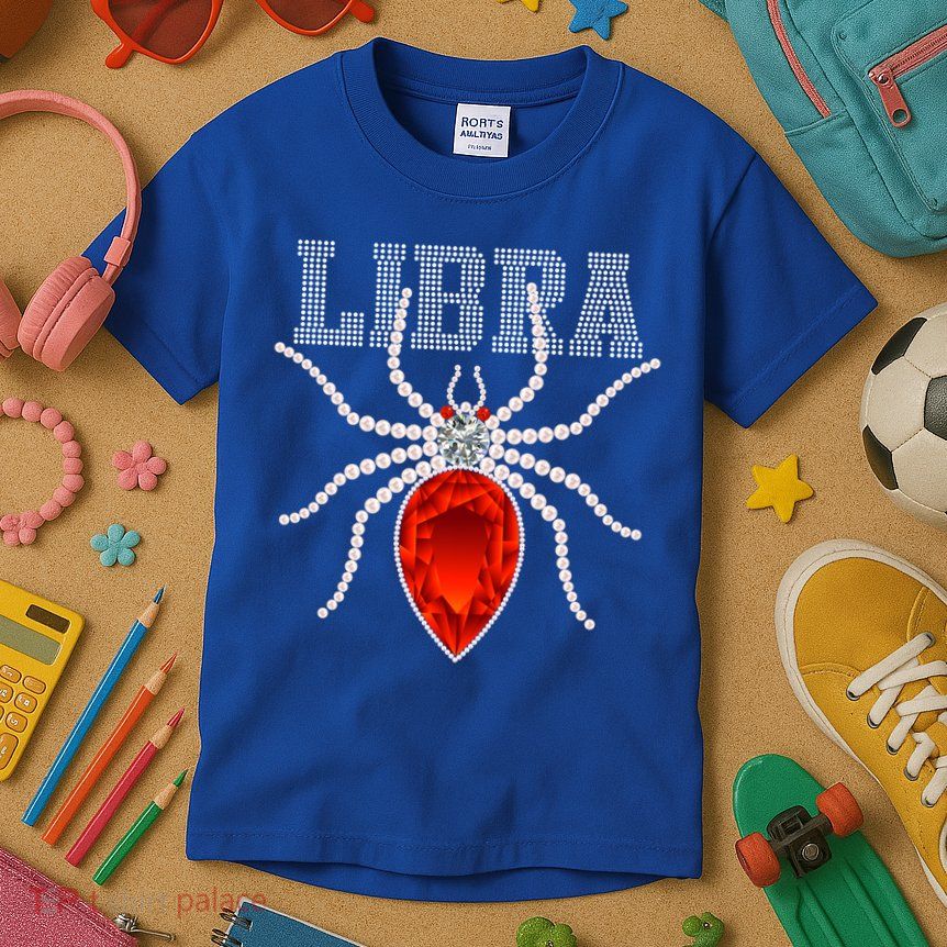 Spider Libra Zodiac Gift Kids T-Shirt